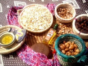 From nuts, kernels to Argan oil. At women cooperative in Arazane, Morocco
