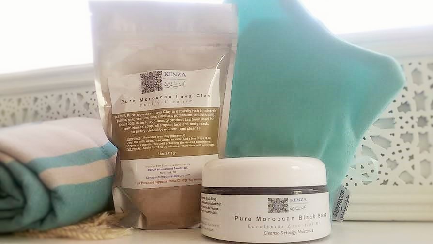 KENZA Moroccan Hammam Beauty Kit 