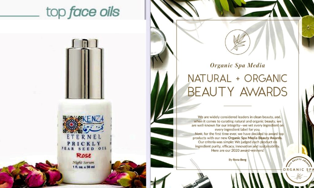 Prickly pear seed oil rose oil otto top facial oil beauty award organic spa magazine